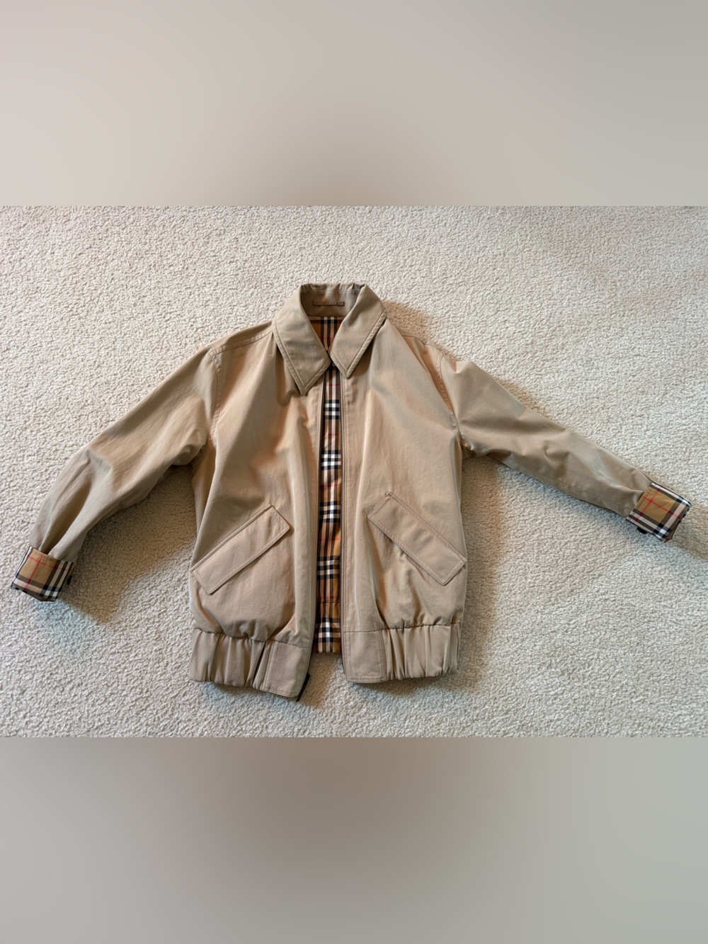 Burberry Rainbow Harrington Jacket Nova Check Reversible size XS